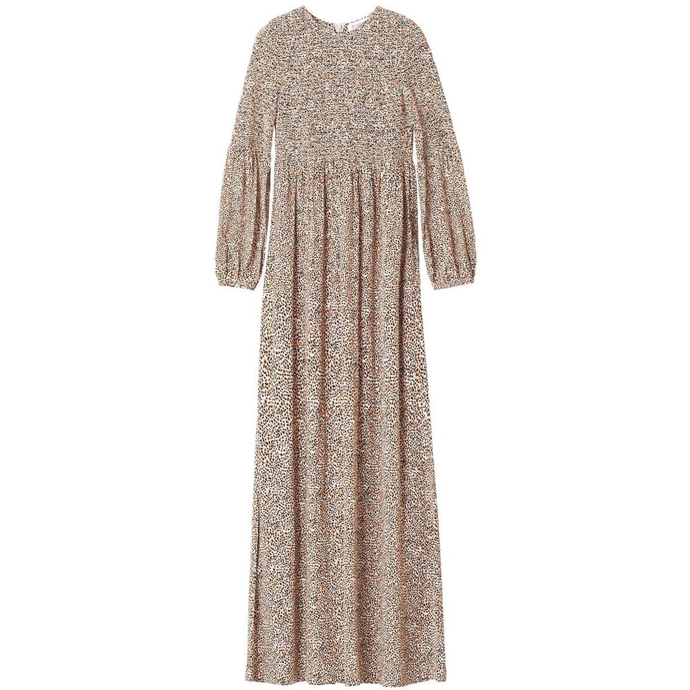 Rodebjer Dress Sandy Dessert Ecru Smocked Long Sleeves Maxi Size XS NEW - Picture 6 of 14